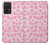 W2213 Pink Leopard Pattern Funda Carcasa Case y Caso Del Tirón Funda para Samsung Galaxy A52, Galaxy A52 5G