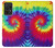 W2884 Tie Dye Swirl Color Funda Carcasa Case y Caso Del Tirón Funda para Samsung Galaxy A52, Galaxy A52 5G