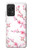 W3707 Pink Cherry Blossom Spring Flower Funda Carcasa Case y Caso Del Tirón Funda para Samsung Galaxy A72, Galaxy A72 5G