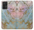 W3717 Rose Gold Blue Pastel Marble Graphic Printed Funda Carcasa Case y Caso Del Tirón Funda para Samsung Galaxy A72, Galaxy A72 5G