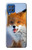 W0417 Fox Funda Carcasa Case y Caso Del Tirón Funda para Samsung Galaxy M62