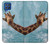 W3680 Cute Smile Giraffe Funda Carcasa Case y Caso Del Tirón Funda para Samsung Galaxy M62