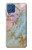 W3717 Rose Gold Blue Pastel Marble Graphic Printed Funda Carcasa Case y Caso Del Tirón Funda para Samsung Galaxy M62
