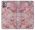 W2843 Pink Marble Texture Funda Carcasa Case y Caso Del Tirón Funda para Motorola Moto G30, G20, G10