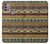 W2860 Aztec Boho Hippie Pattern Funda Carcasa Case y Caso Del Tirón Funda para Motorola Moto G30, G20, G10