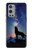 W3555 Wolf Howling Million Star Funda Carcasa Case y Caso Del Tirón Funda para OnePlus 9 Pro