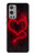 W3682 Devil Heart Funda Carcasa Case y Caso Del Tirón Funda para OnePlus 9 Pro