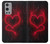 W3682 Devil Heart Funda Carcasa Case y Caso Del Tirón Funda para OnePlus 9 Pro
