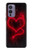 W3682 Devil Heart Funda Carcasa Case y Caso Del Tirón Funda para OnePlus 9