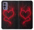 W3682 Devil Heart Funda Carcasa Case y Caso Del Tirón Funda para OnePlus 9