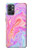 W3444 Digital Art Colorful Liquid Funda Carcasa Case y Caso Del Tirón Funda para OnePlus 9R