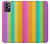 W3678 Colorful Rainbow Vertical Funda Carcasa Case y Caso Del Tirón Funda para OnePlus 9R