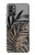 W3692 Gray Black Palm Leaves Funda Carcasa Case y Caso Del Tirón Funda para OnePlus 9R