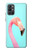 W3708 Pink Flamingo Funda Carcasa Case y Caso Del Tirón Funda para OnePlus 9R
