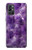 W3713 Purple Quartz Amethyst Graphic Printed Funda Carcasa Case y Caso Del Tirón Funda para OnePlus 9R