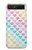 W3499 Colorful Heart Pattern Funda Carcasa Case y Caso Del Tirón Funda para Samsung Galaxy Z Flip 5G