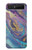 W3676 Colorful Abstract Marble Stone Funda Carcasa Case y Caso Del Tirón Funda para Samsung Galaxy Z Flip 5G