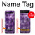 W3713 Purple Quartz Amethyst Graphic Printed Funda Carcasa Case y Caso Del Tirón Funda para Samsung Galaxy Z Flip 5G