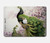 W2773 Peacock Chinese Brush Painting Funda Carcasa Case para MacBook Pro Retina 13″ - A1425, A1502
