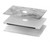 W2845 Gray Marble Texture Funda Carcasa Case para MacBook Pro Retina 13″ - A1425, A1502