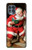 W1417 Santa Claus Merry Xmas Funda Carcasa Case y Caso Del Tirón Funda para Motorola Edge S