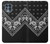 W3363 Bandana Black Pattern Funda Carcasa Case y Caso Del Tirón Funda para Motorola Edge S