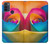 W1671 Rainbow Colorful Rose Funda Carcasa Case y Caso Del Tirón Funda para Motorola Moto G50