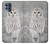 W1566 Snowy Owl White Owl Funda Carcasa Case y Caso Del Tirón Funda para Motorola Moto G100