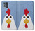 W3254 Chicken Cartoon Funda Carcasa Case y Caso Del Tirón Funda para Motorola Moto G100