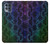 W3366 Rainbow Python Skin Graphic Print Funda Carcasa Case y Caso Del Tirón Funda para Motorola Moto G100