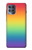 W3698 LGBT Gradient Pride Flag Funda Carcasa Case y Caso Del Tirón Funda para Motorola Moto G100