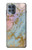 W3717 Rose Gold Blue Pastel Marble Graphic Printed Funda Carcasa Case y Caso Del Tirón Funda para Motorola Moto G100