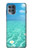 W3720 Summer Ocean Beach Funda Carcasa Case y Caso Del Tirón Funda para Motorola Moto G100