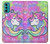 W3264 Pastel Unicorn Funda Carcasa Case y Caso Del Tirón Funda para Motorola Moto G60, G40 Fusion