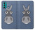 W3271 Donkey Cartoon Funda Carcasa Case y Caso Del Tirón Funda para Motorola Moto G60, G40 Fusion