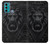 W3619 Dark Gothic Lion Funda Carcasa Case y Caso Del Tirón Funda para Motorola Moto G60, G40 Fusion