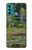 W3674 Claude Monet Footbridge and Water Lily Pool Funda Carcasa Case y Caso Del Tirón Funda para Motorola Moto G60, G40 Fusion