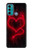 W3682 Devil Heart Funda Carcasa Case y Caso Del Tirón Funda para Motorola Moto G60, G40 Fusion