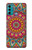W3694 Hippie Art Pattern Funda Carcasa Case y Caso Del Tirón Funda para Motorola Moto G60, G40 Fusion