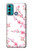 W3707 Pink Cherry Blossom Spring Flower Funda Carcasa Case y Caso Del Tirón Funda para Motorola Moto G60, G40 Fusion