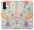 W3705 Pastel Floral Flower Funda Carcasa Case y Caso Del Tirón Funda para OnePlus Nord CE 5G