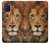 W2870 Lion King of Beasts Funda Carcasa Case y Caso Del Tirón Funda para Samsung Galaxy A03S