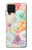 W3705 Pastel Floral Flower Funda Carcasa Case y Caso Del Tirón Funda para Samsung Galaxy A22 4G