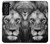 W3372 Lion Face Funda Carcasa Case y Caso Del Tirón Funda para Samsung Galaxy S21 FE 5G