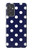 W3533 Blue Polka Dot Funda Carcasa Case y Caso Del Tirón Funda para Samsung Galaxy Quantum 2