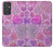 W3710 Pink Love Heart Funda Carcasa Case y Caso Del Tirón Funda para Samsung Galaxy Quantum 2