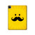 W1145 Yellow Mustache Sun Funda Carcasa Case para iPad Pro 12.9 (2022,2021,2020,2018, 3rd, 4th, 5th, 6th)