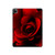 W2898 Red Rose Funda Carcasa Case para iPad Pro 12.9 (2022,2021,2020,2018, 3rd, 4th, 5th, 6th)