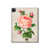 W3079 Vintage Pink Rose Funda Carcasa Case para iPad Pro 12.9 (2022,2021,2020,2018, 3rd, 4th, 5th, 6th)