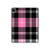 W3091 Pink Plaid Pattern Funda Carcasa Case para iPad Pro 12.9 (2022,2021,2020,2018, 3rd, 4th, 5th, 6th)